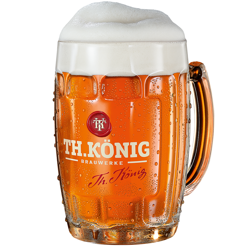 TH. König Seidel aus hochwertigen Kristallglas mit TH. König Logo.